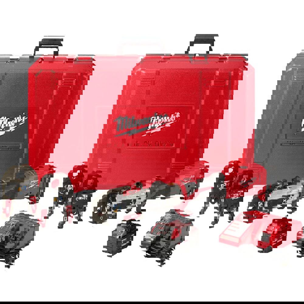 Benders, Crimpers & Pressers; Type: Pressing Kit ; Crimper Type: Press Tool Kit ; Maximum Pipe Capacity (Inch): 1 ; Battery Size: M18 ; Battery Chemistry: Lithium-ion